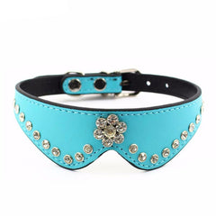Leather Rhinestone Collars