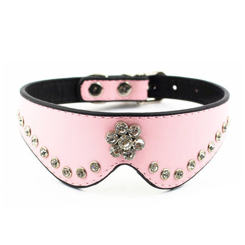 Leather Rhinestone Collars
