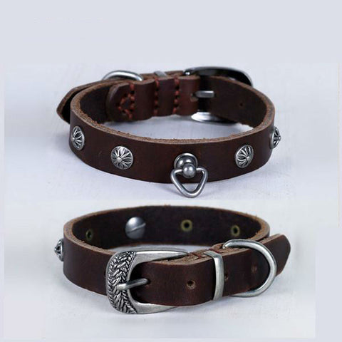 Genuine Leather Dog Collar