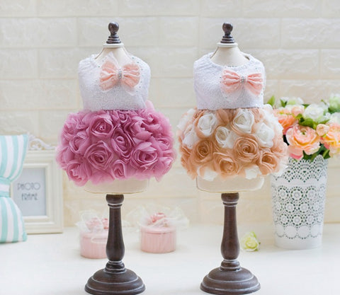 Rosy Puppy Princess Dress