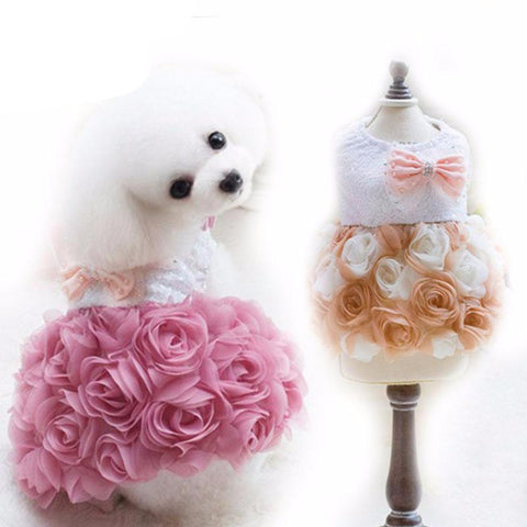 Rosy Puppy Princess Dress