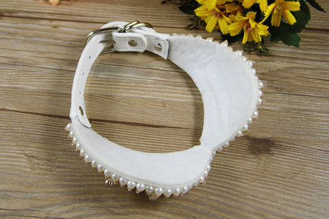 Fashion Bling Rhinestones Pearl Collar