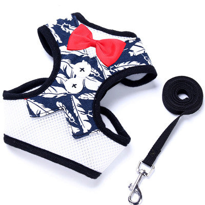 Adorable Bow Tie Vest Leash