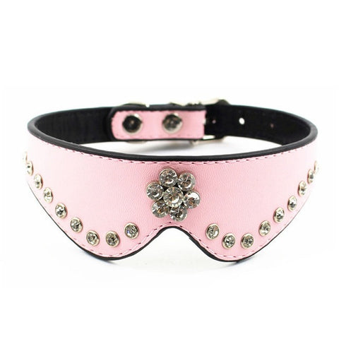 Leather Rhinestone Collars