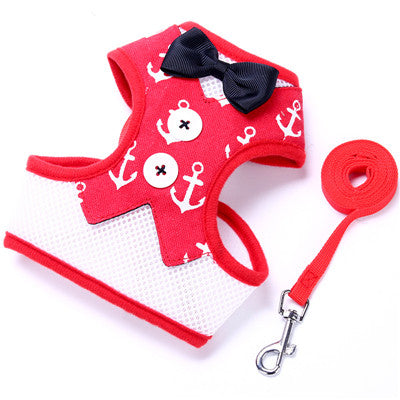 Adorable Bow Tie Vest Leash