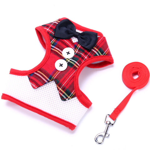 Adorable Bow Tie Vest Leash