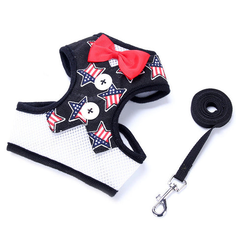Adorable Bow Tie Vest Leash
