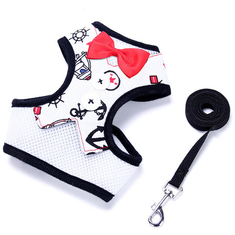 Adorable Bow Tie Vest Leash